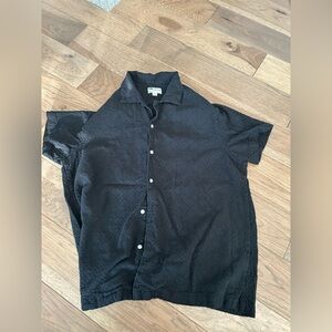 J.crew Black Button-Up Shirt